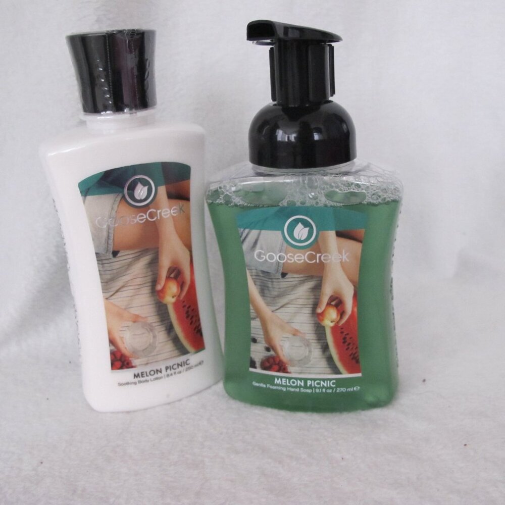 New - Goose Creek Melon Picnic Soap and Lotion Bundle